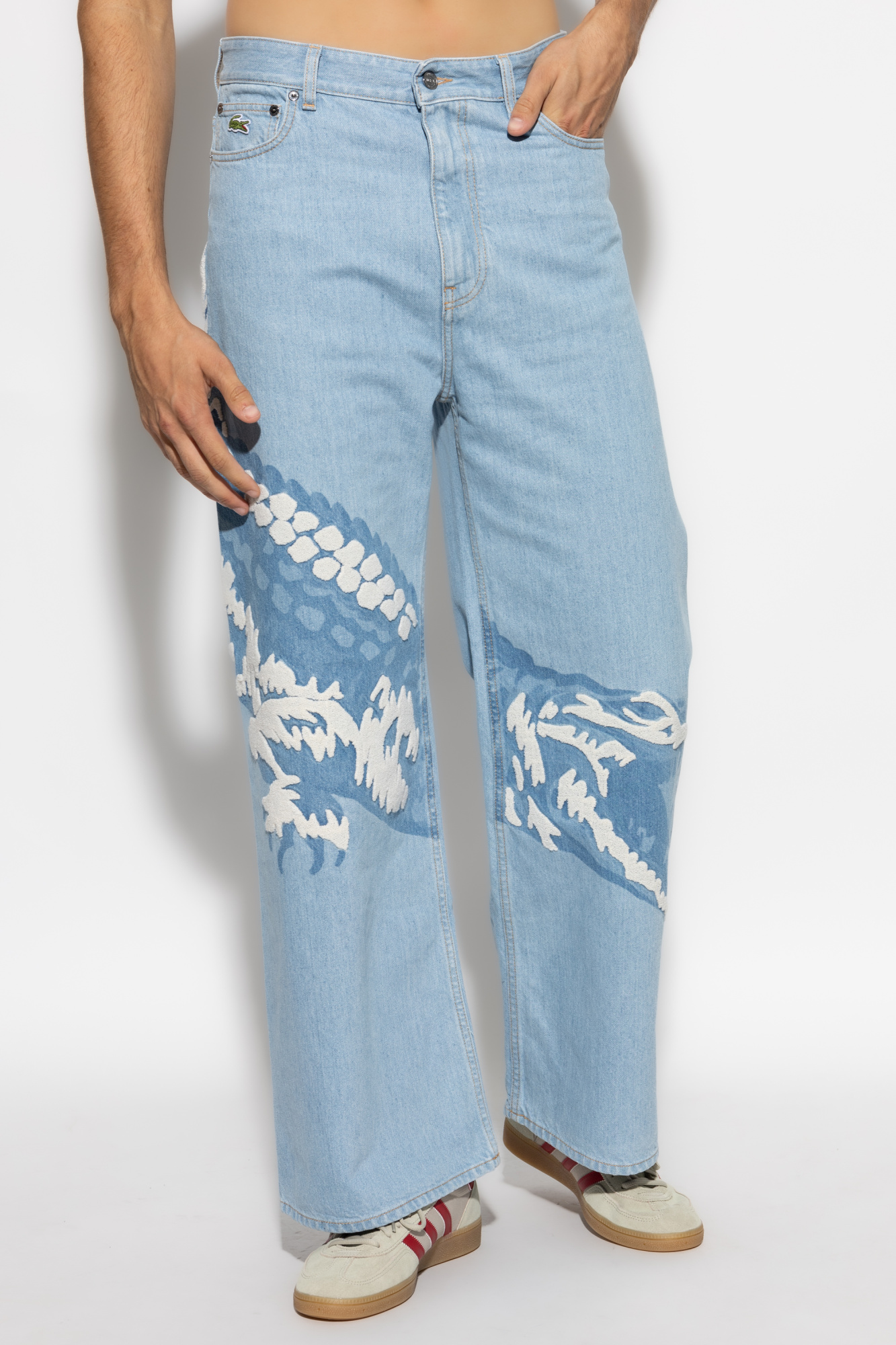 Light blue Jeans with logo LACOSTE RUNWAY Vitkac Italy